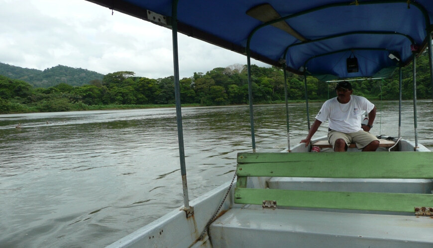 Bootsfahrt auf dem Río San Carlos