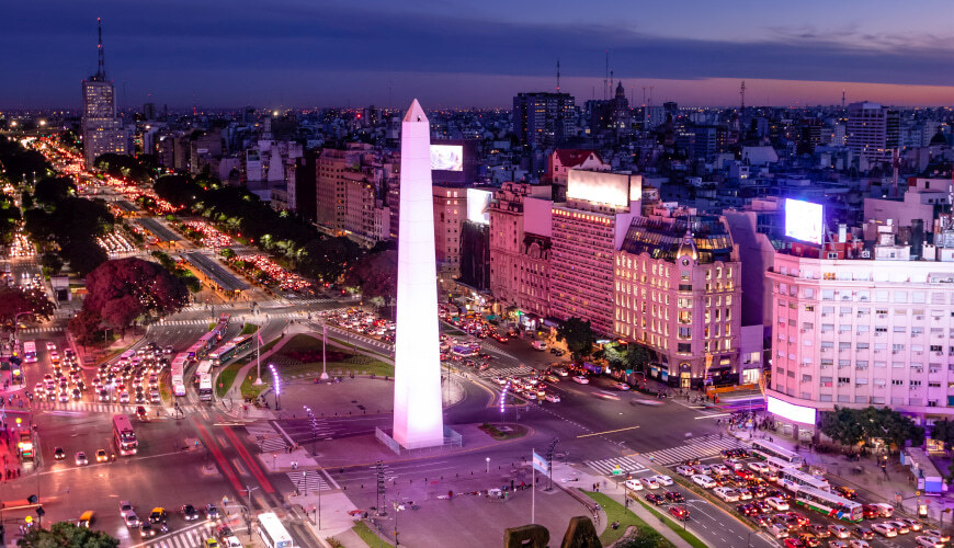 Stadtrundfahrt Buenos Aires am Abend