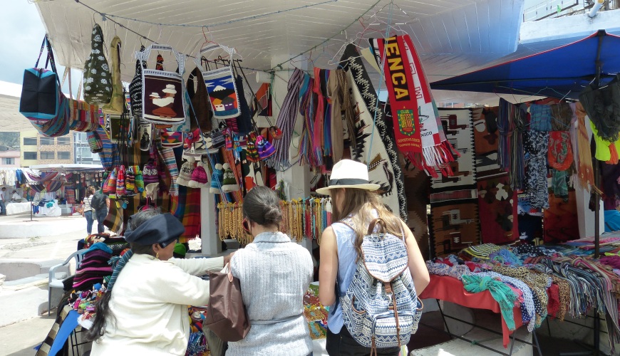 Besuch des Marktes von Otavalo
