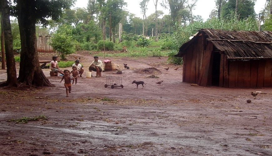 Besuch eines Guarani-Dorfes