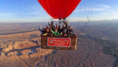 Ballonfahrt über der Atacama