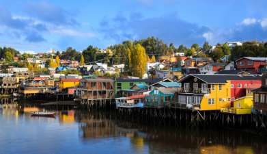 Exkursion zur Insel Chiloé: Castro und Dalcahue