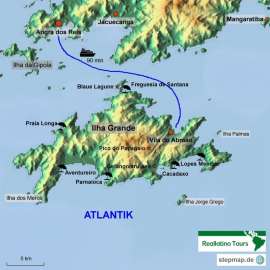 Reisekarte Einzigartige und nahezu unberührte Natur - Brasilianisches Paradies auf der Ilha Grande!