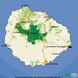 Reisekarte Eine Woche Natur aktiv erleben auf La Gomera