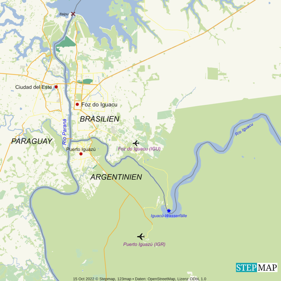 Landkarte Iguacu