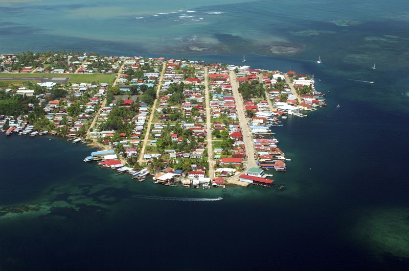 Luftaufnahme Isla Colon, Bocas del Toro, Panama
