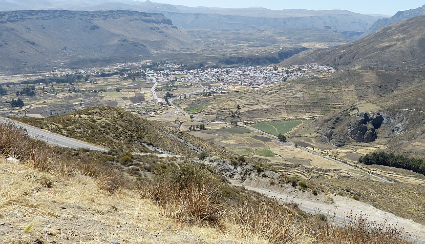 Chivay Peru aus der Ferne Chivay Peru aus der Ferne