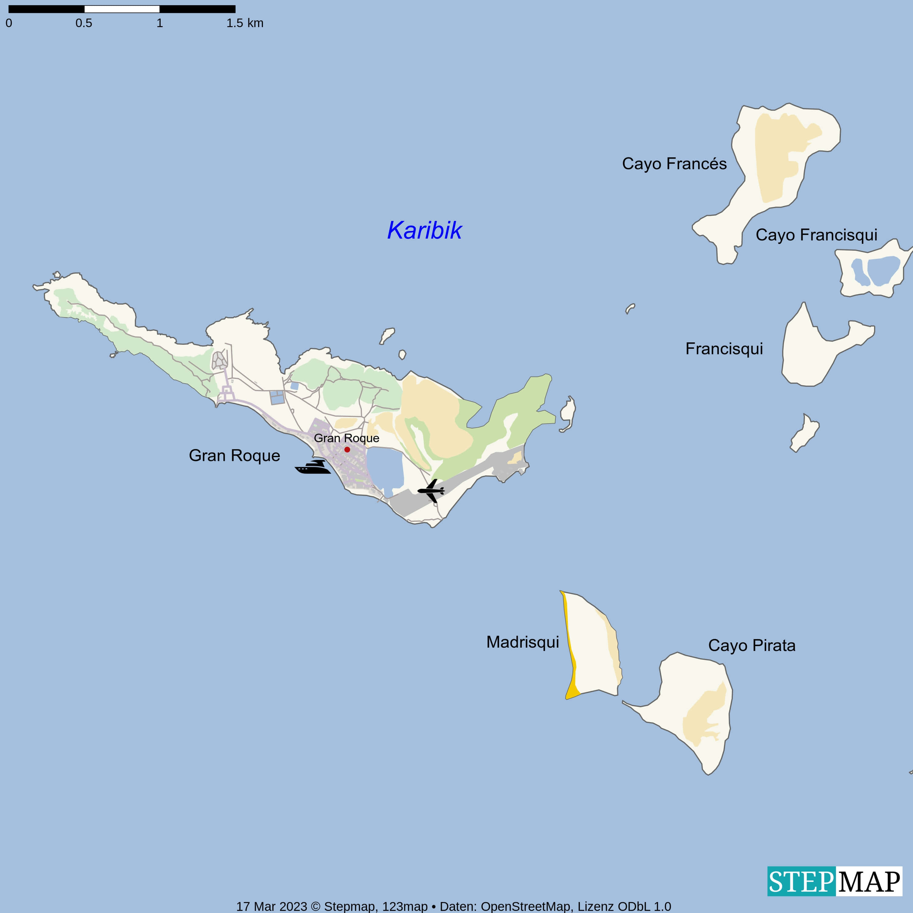 Landkarte Gran Roque
