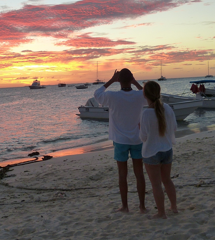 Sonnenuntergang, Los Roques, Venezuela