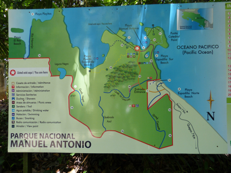 Nationalpark Manuel Antonio, Reiseinformationen Costa Rica