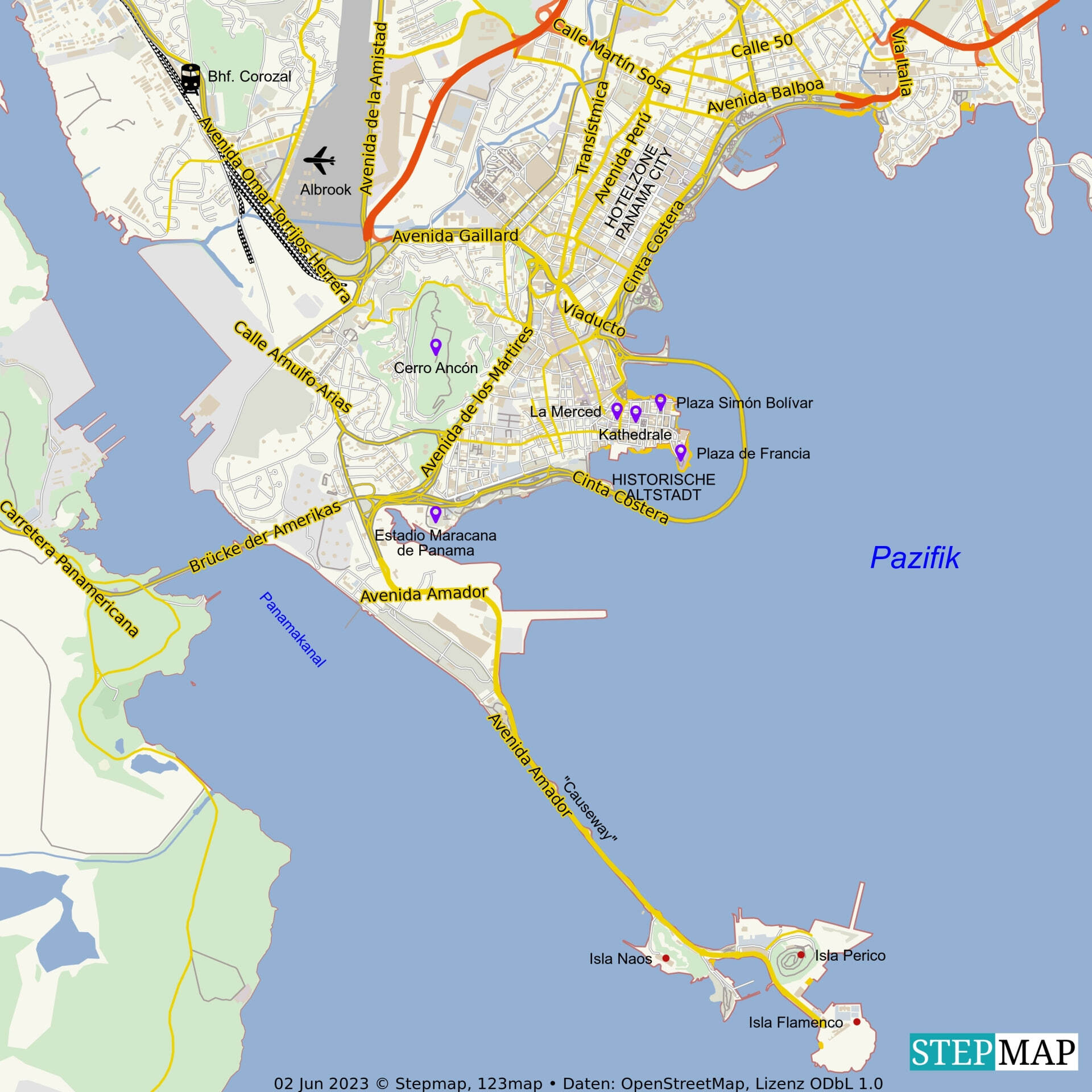 Stadtplan Panama