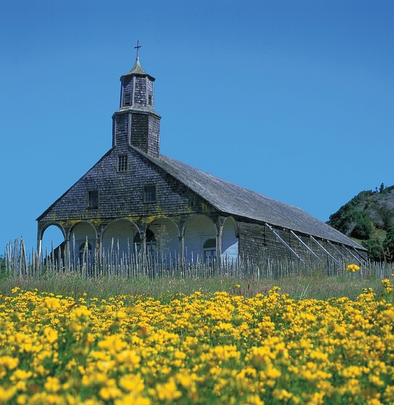 Kirche in Chiloé, Chile