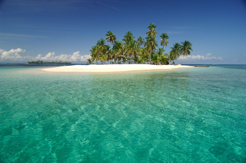 traumhafte Insel San Blas Inseln Panama
