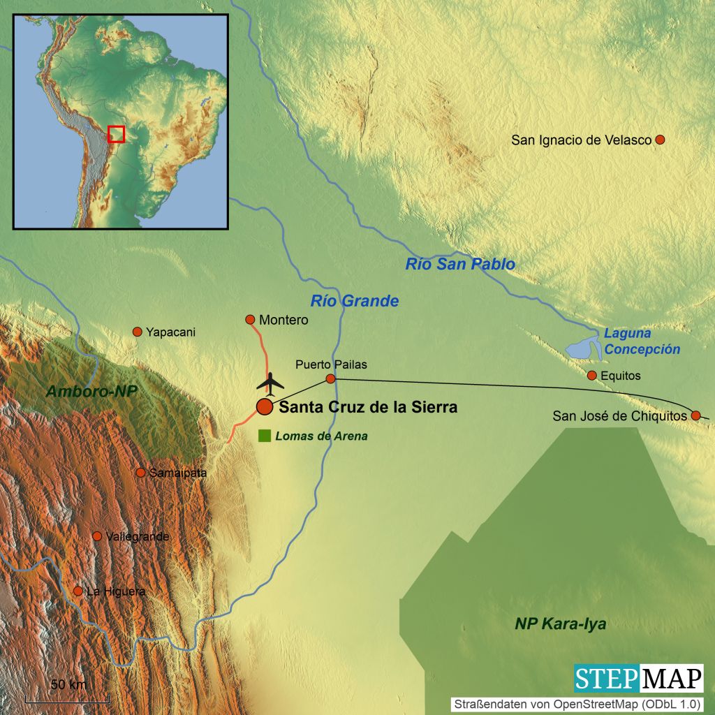 Santa Cruz de la Sierra und Umgebung