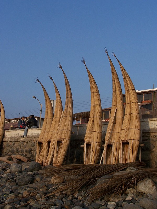 Caballitos de Tortora, Huanchaco, Trujillo, Peru