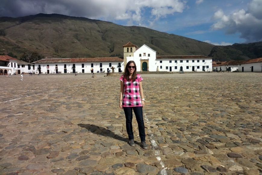 Plaza Mayor in Villa de Leyva, Kolumbien