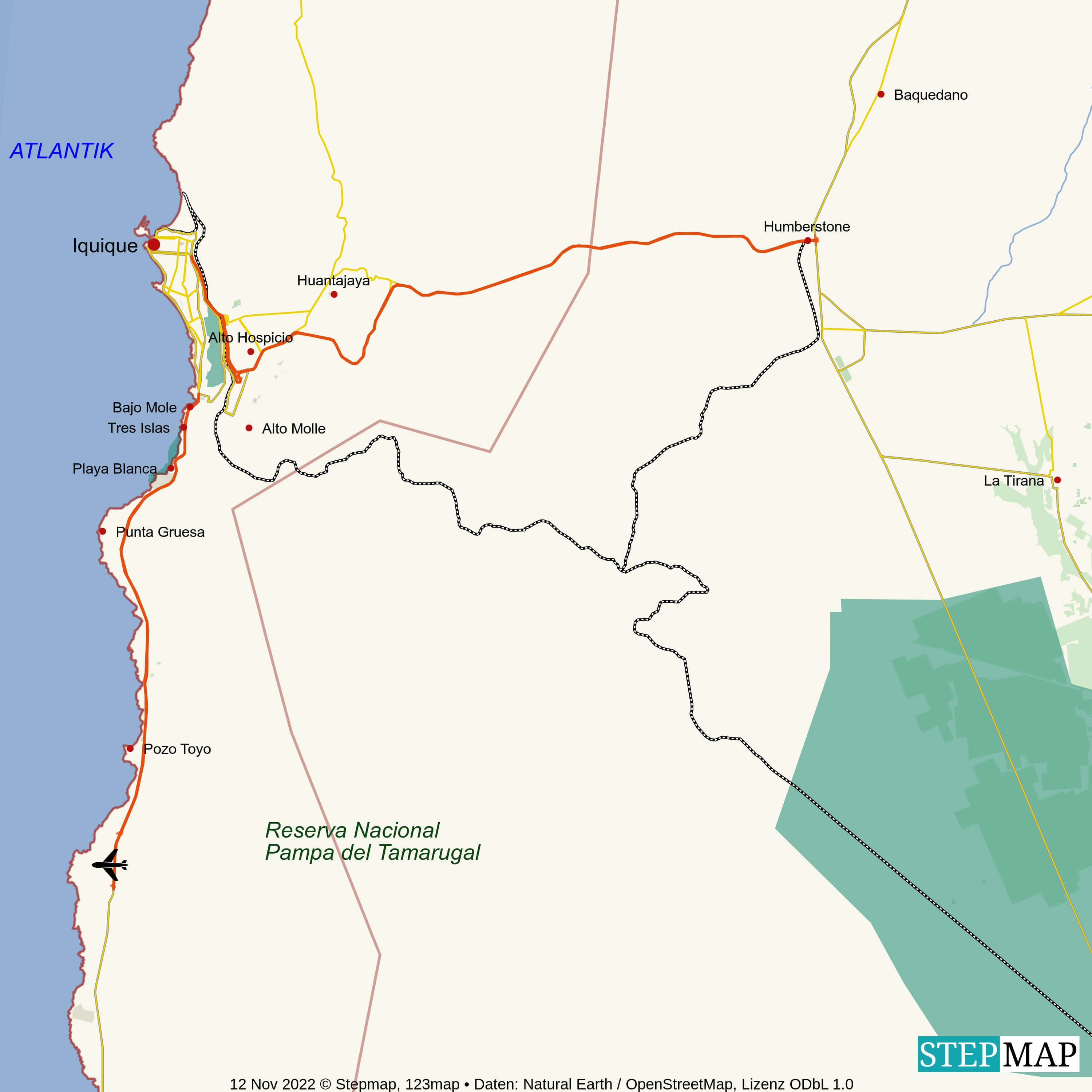 Landkarte Iquique