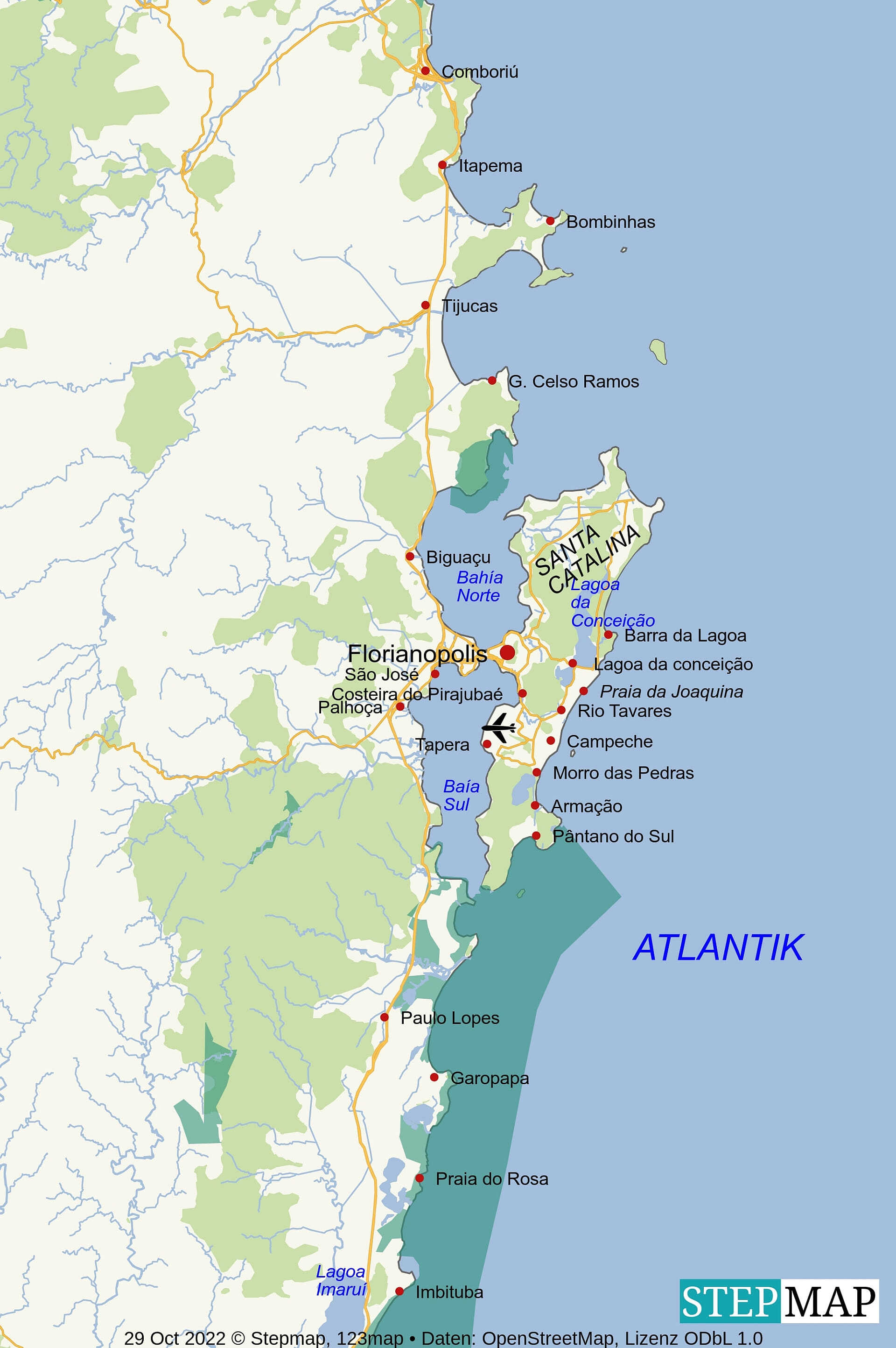Landkarte Florianopolis